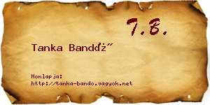Tanka Bandó névjegykártya